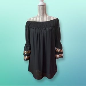 Va Va by Joy Han Off the Shoulder Dress Tunic XS